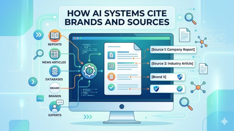 How AI Systems Cite Brands and Sources